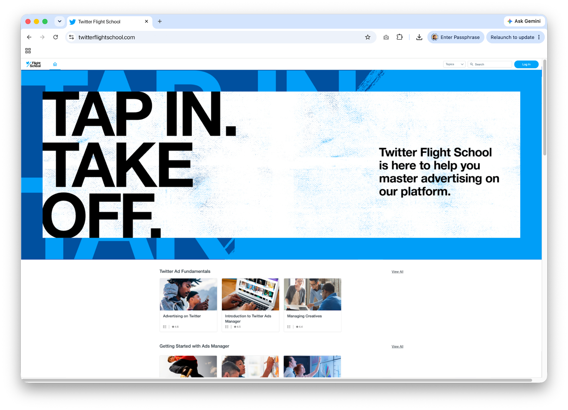 Twitter Flight School product screenshot