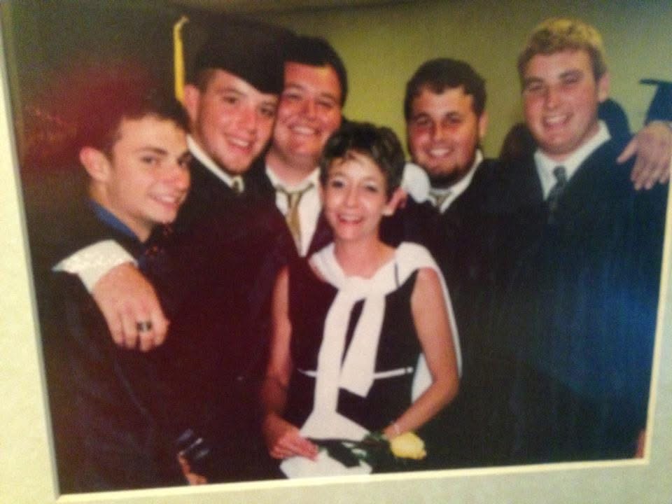 Justin at his high school graduation